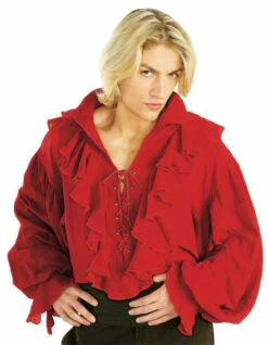 Pirate Shirt- Red Gauze
