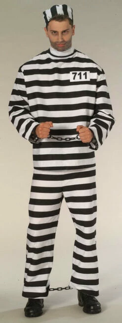 Prisoner Man Adult Costume