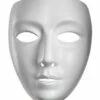 Disguise Mask Female Plastic Facemask White