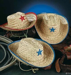 Child Sized Straw Cowboy Hat