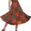 Women's Hippie Costume Patchwork Skirt